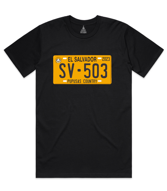 El Salvador License Plate Tee