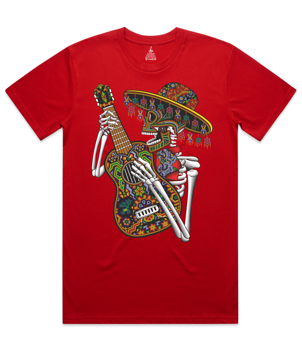 Guitar Skeleton Graphic Tee