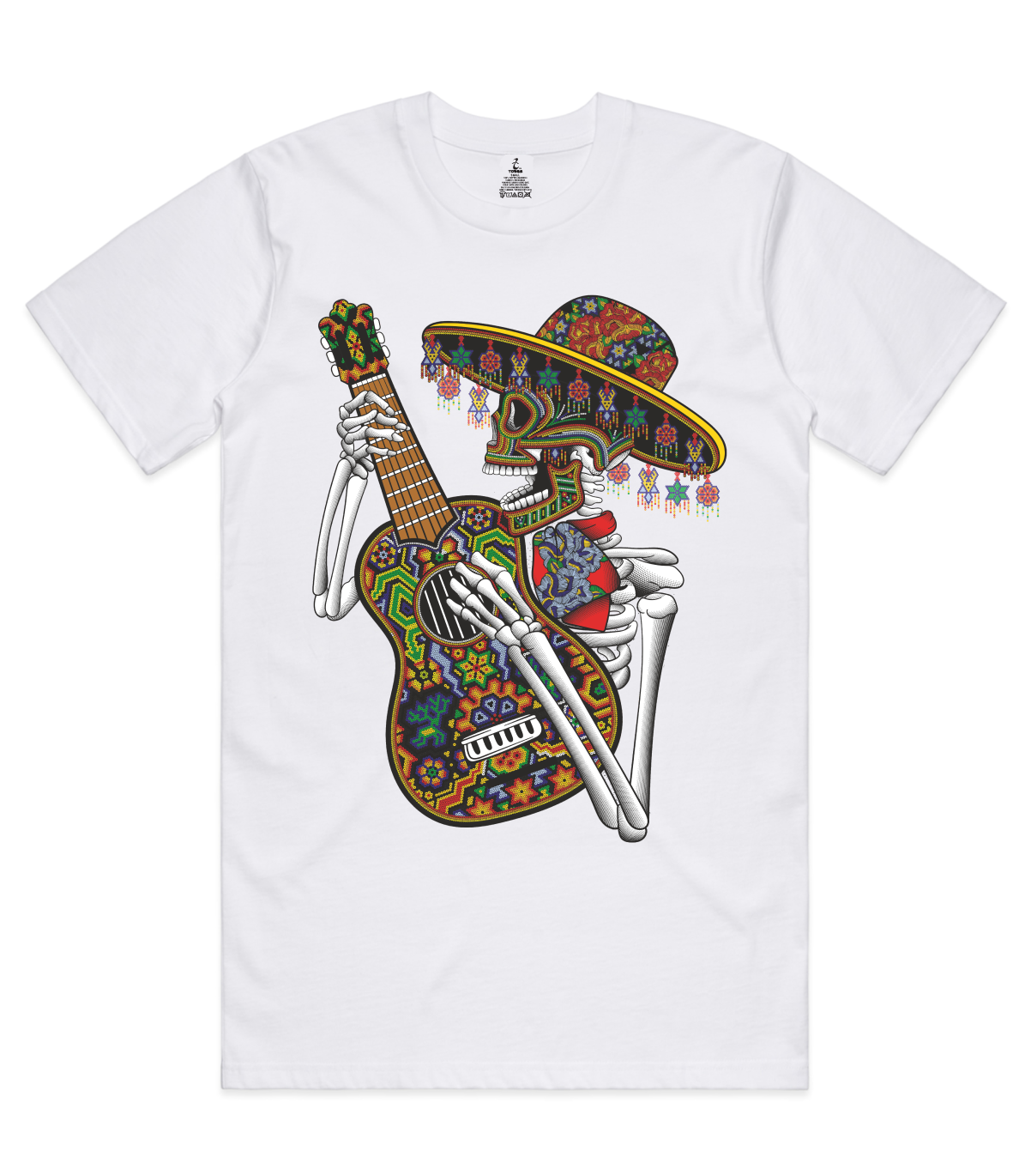 Guitar Skeleton Graphic Tee